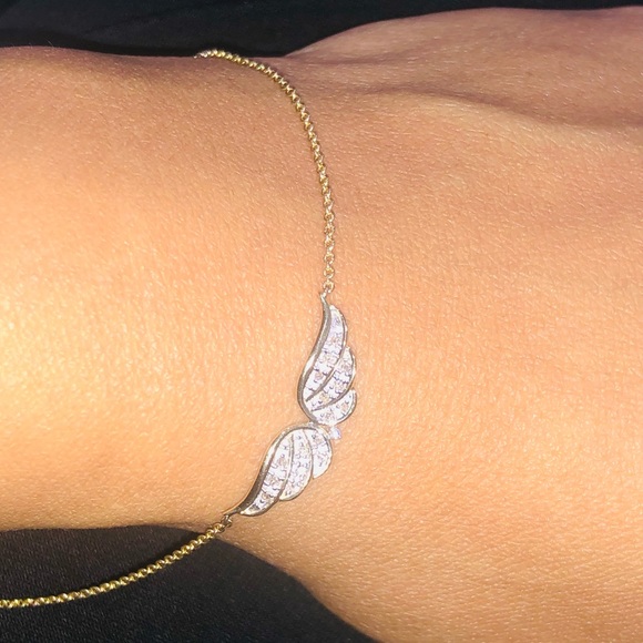 10k solid gold real si certified diamond anklet, Free Appraisal, Not plated! - Picture 4 of 5